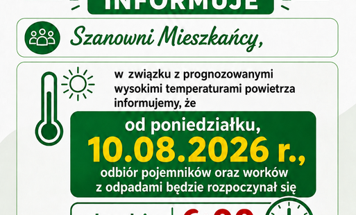 Zmiana godzin wywozu nieczystości