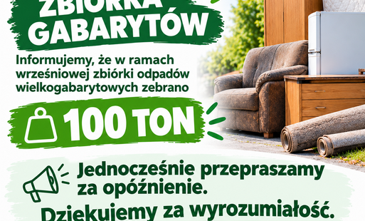 Zdjęcie do Zbi&oacute;rka odpad&oacute;w wielkogabarytowych - wrzesień 2026